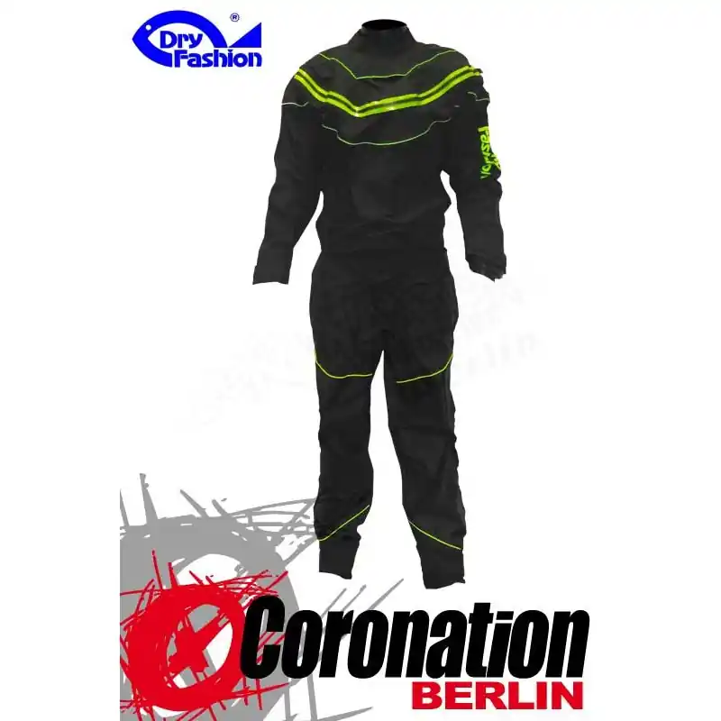 Dry Fashion Black Performance Trockenanzug Schwarz/Neon Grün Online Kaufen