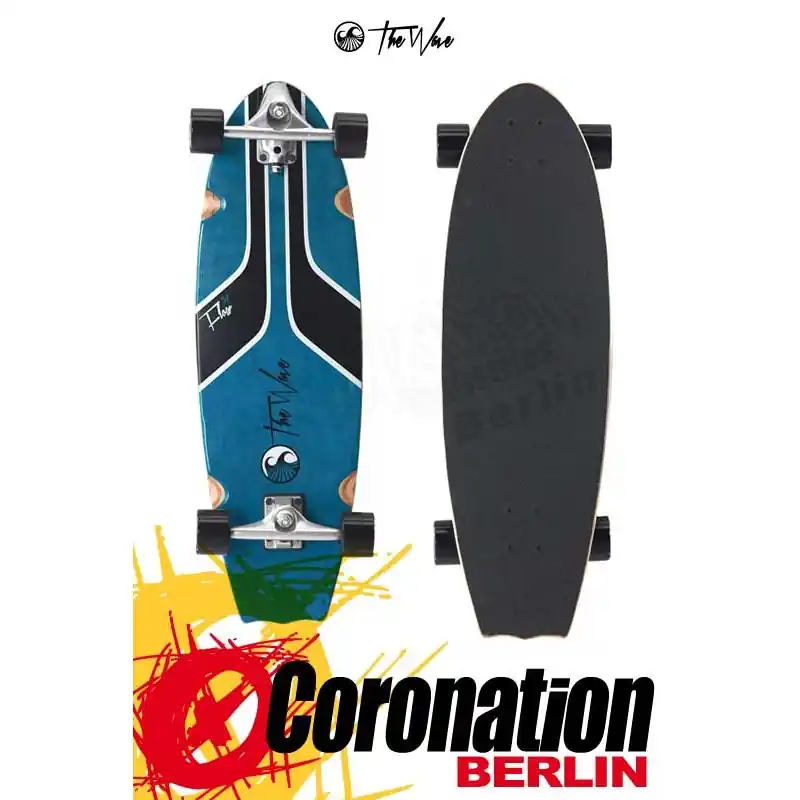 The Wave FLOW 31" WAVE SKATEBOARD Aqua Preis Gesenkt