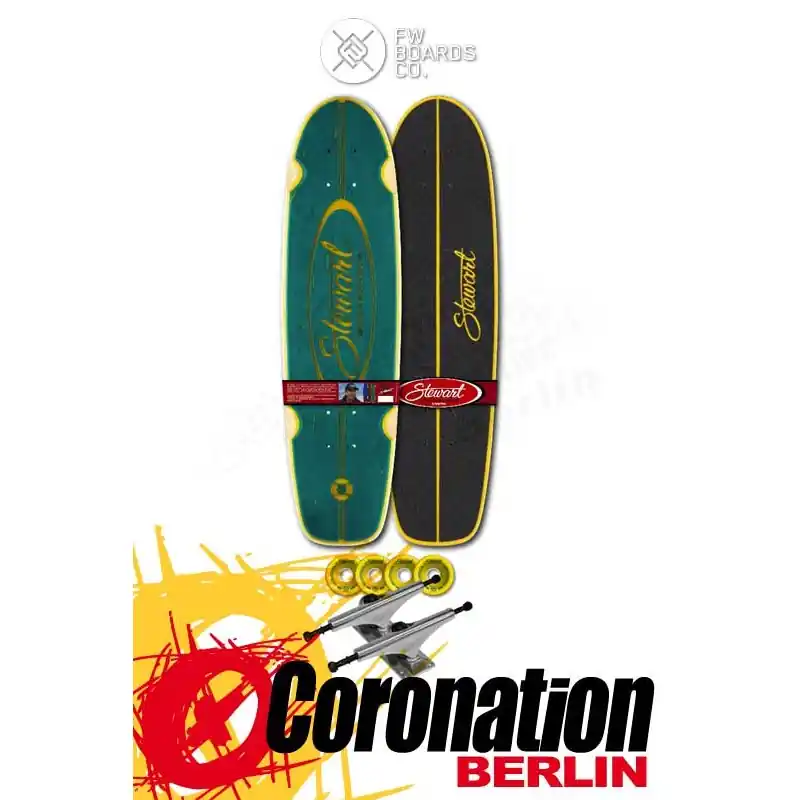 Flying Wheels Stewart Regal 28" Longboard Teal Rabatt