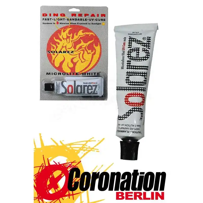 Letzte Chance Solarez Board Reparatur Set - MICROLITE WHITE POLYESTER Repair