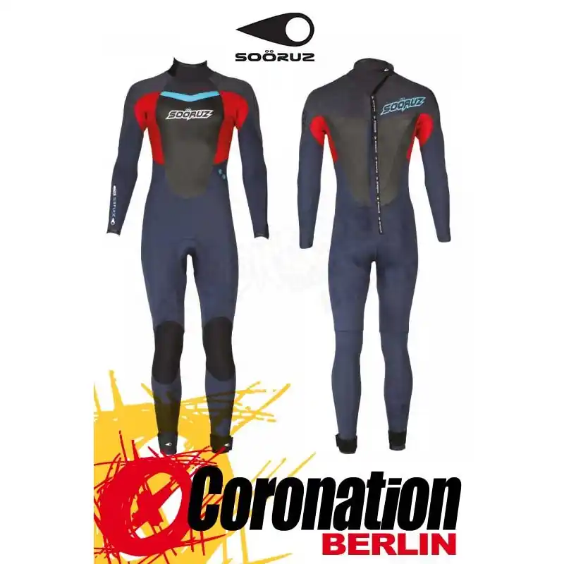 Sonderangebot Soöruz Fighter 2016 Fullsuit 4/3 LS Backzip Neoprenanzug Blue