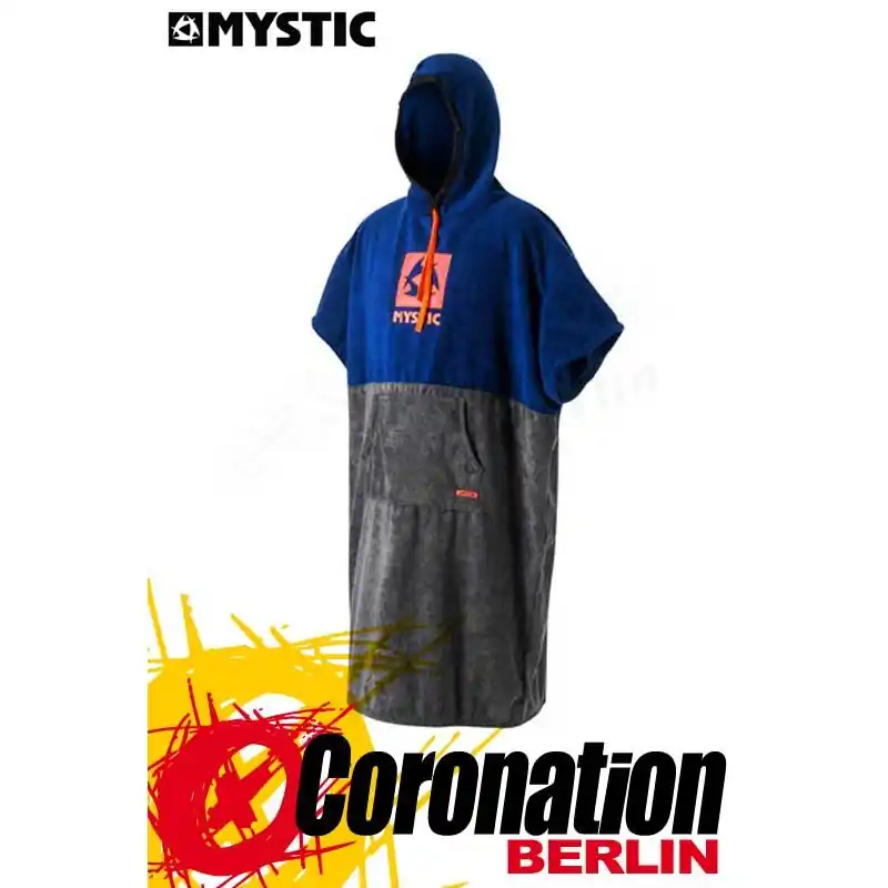 Mystic Poncho Regular - Navy/Grey Rabatt