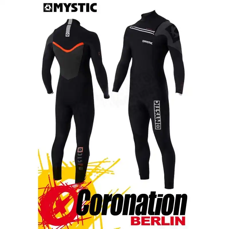 Mystic Majestic 2017 Fullsuit 4.3 Front-zip Neoprenanzug Black Echt