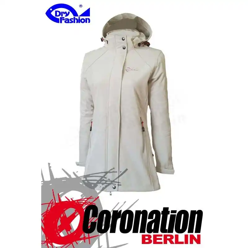 Dry Fashion Damen Softshell Jacke Sylt Creme Super-Preis