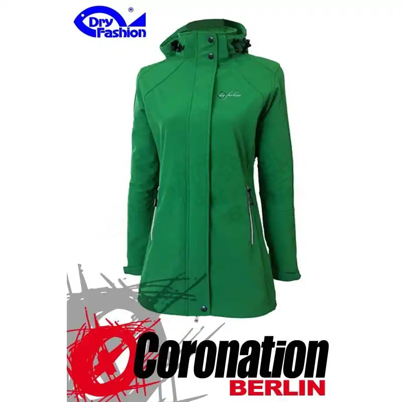 Dry Fashion Damen Softshell Jacke Sylt Grün Neu Im Sortiment