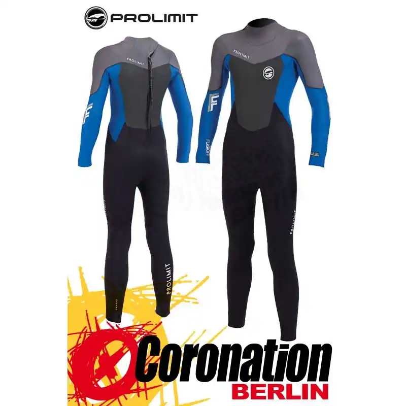 Aktuell Prolimit FUSION 5/3 Steamer DL GBS Neoprenanzug Backzip Black/Grey/Blue