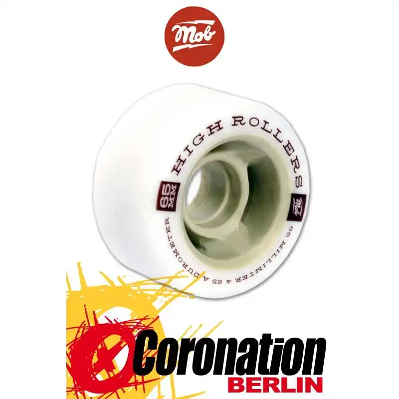 Mob Skateboards High Roller Wheels 65mm White Garantierte Lieferung