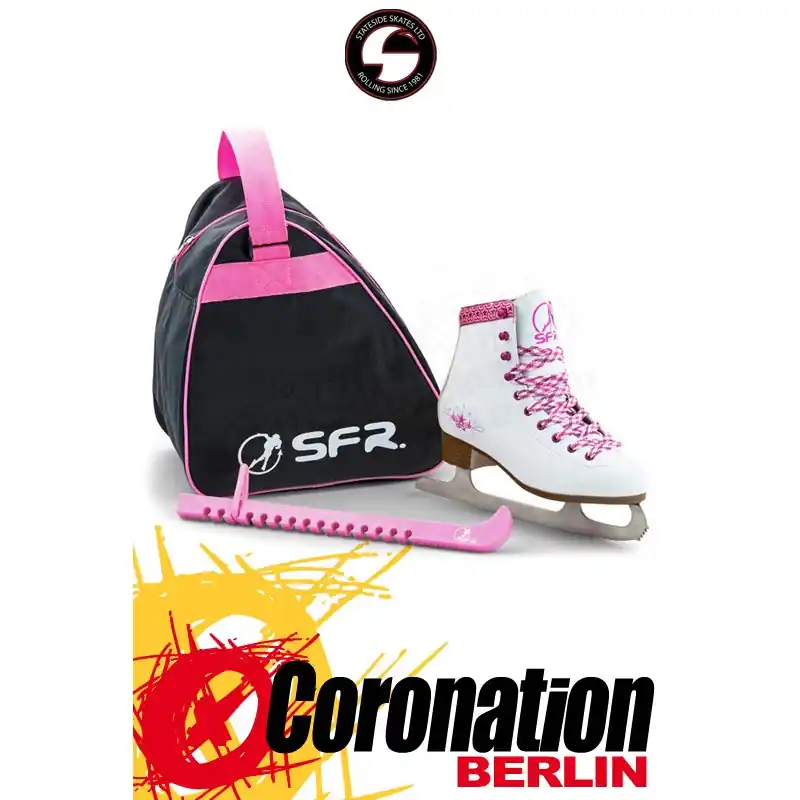 Neu Im Sortiment SFR JUNIOR Schlittschuh ICE Skates SET mit Tasche & Kufenschoner