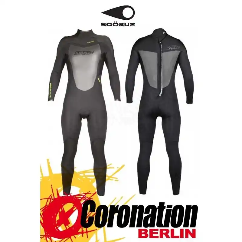 Preisknaller Soöruz Fighter 2016 Fullsuit 5/4/3 Backzip Neoprenanzug Black