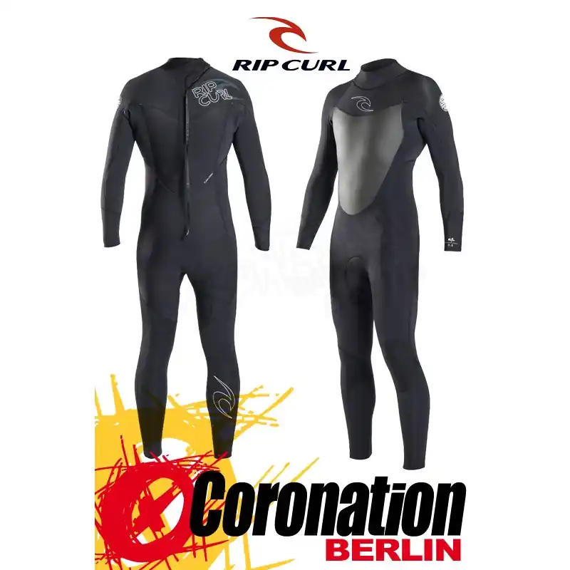 Letzte Chance Rip Curl Dawn Patrol 5/3 BackZip Black Fullsuit Steamer