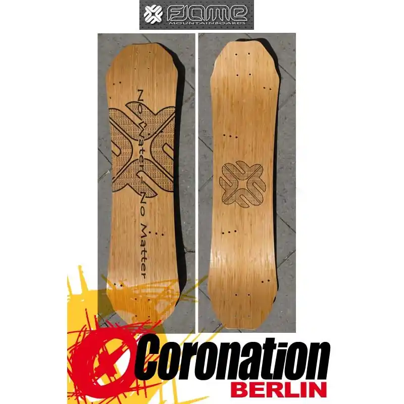 Flame Mountainboard Bamboo ATB Deck only Sonderangebot