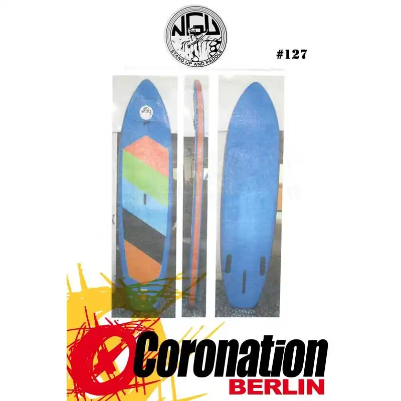 NGU Inflatable SUP Board 10‘6 Standup Paddle Board 127 (Blau) Aktuell