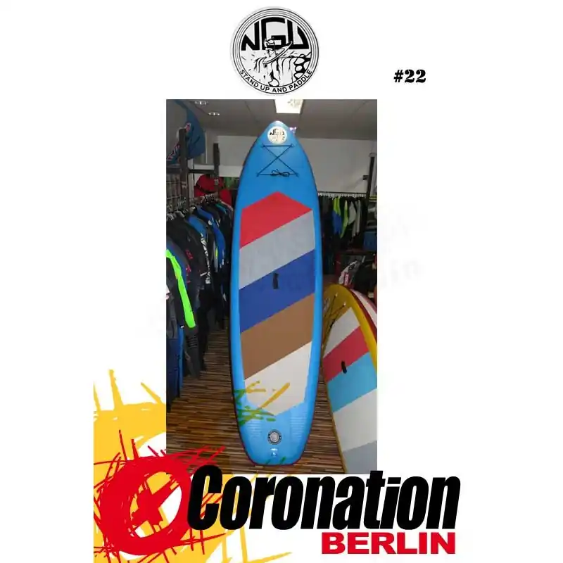 NGU Inflatable SUP Board 10‘6 Standup Paddle Board 22 (Blau) Nur Heute