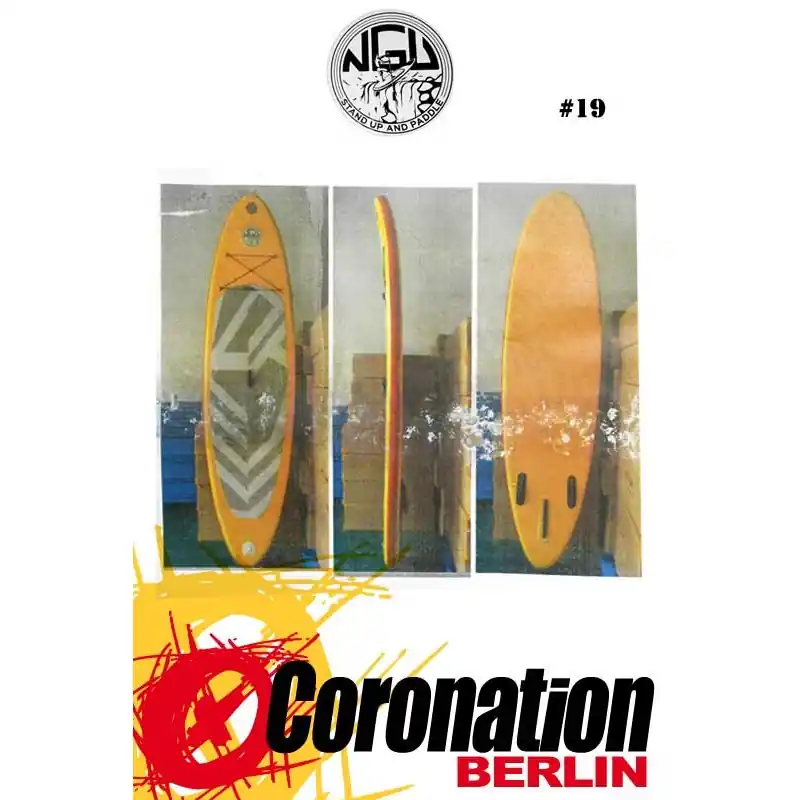 Abverkauf NGU Inflatable SUP Board 10‘8 Standup Paddle Board 19 (Orange)