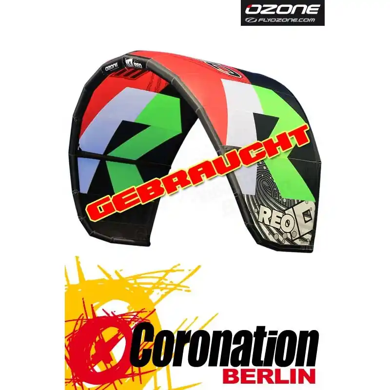 Zertifiziert Ozone Reo 2014 Kite gebraucht 8m² (rot)