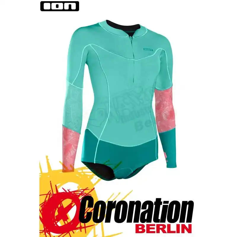 Meistverkauft ION Muse Hot Shorty 1,5 LS FZ 2018 Frauen Neoprenanzug Pistachio