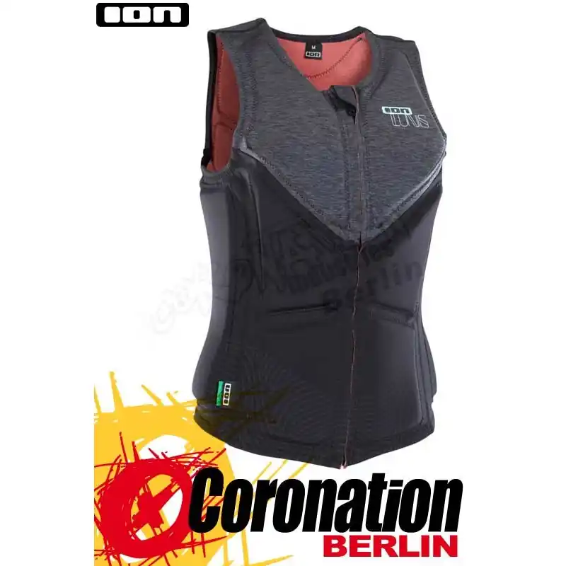 ION Lunis Vest Women 2018 Frauen Prallschutz Weste FZ Black Ausverkauf