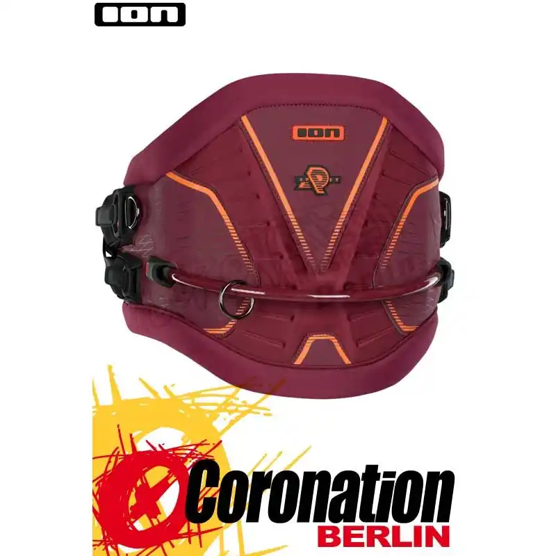 Begrenztes Angebot ION Apex Kite Waist Harness Hüft Trapez Wine Red/Orange