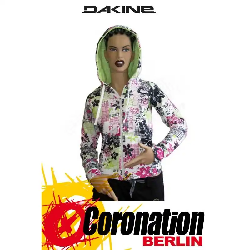 Dakine Floral Print Zip Hoodie Kapuzen Jacke Frauen Heißes Angebot