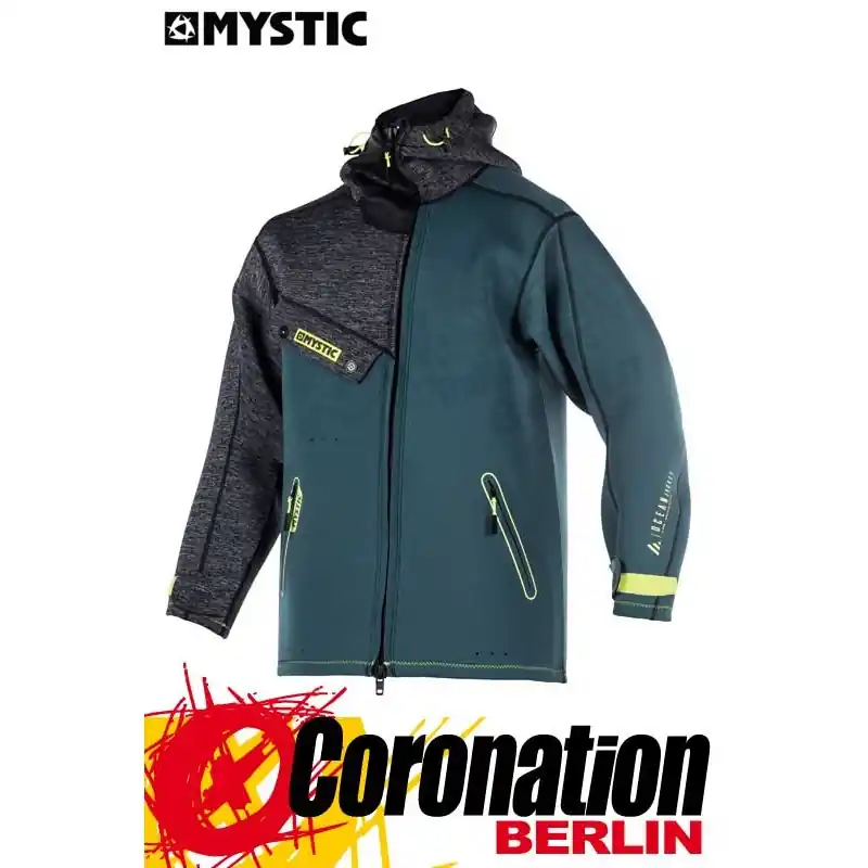 Angebot Mystic Ocean Jacket Neopren Jacke Teal mit Kapuze Men