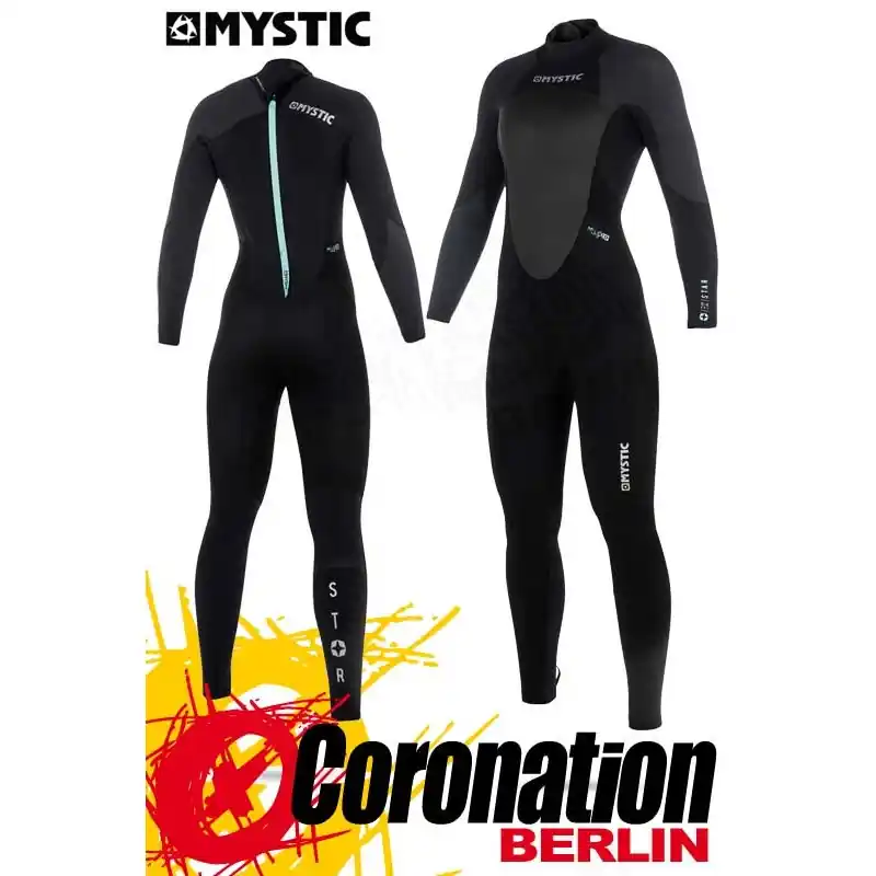Preisknaller Mystic Star 2018 Frauen Neoprenanzug Fullsuit back-zip (5/4) Black/Grey