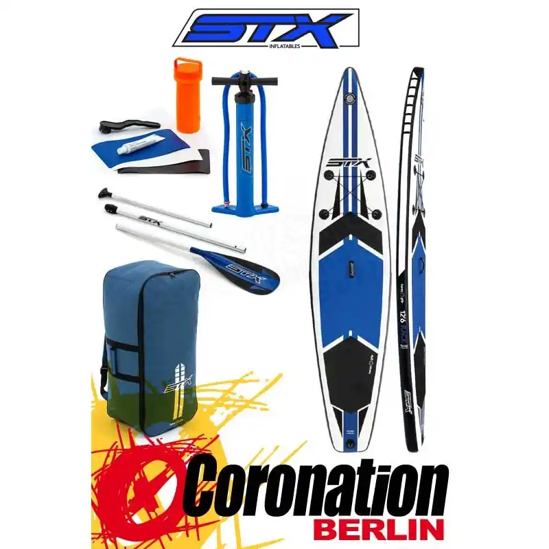 Bestseller STX Inflatable SUP 12‘6‘‘x32‘‘ Touring Stand Up Paddle Board 2018 Blue