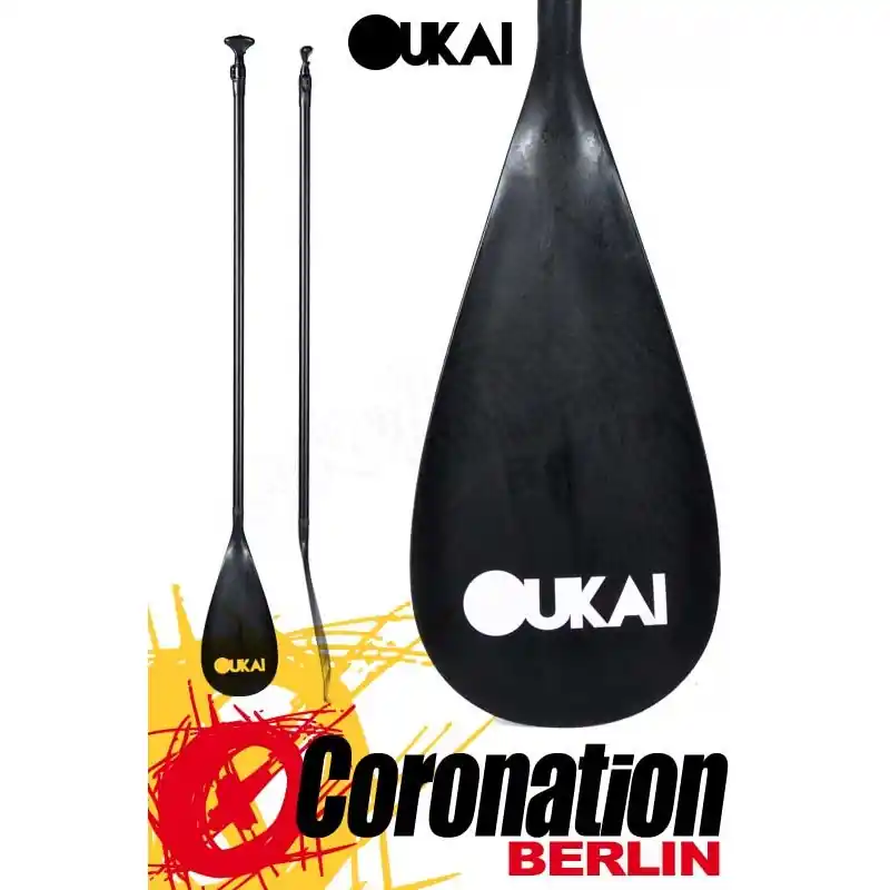 Markenprodukt OUKAI SUP Paddle Alu, Plastic Blade 2-teilig