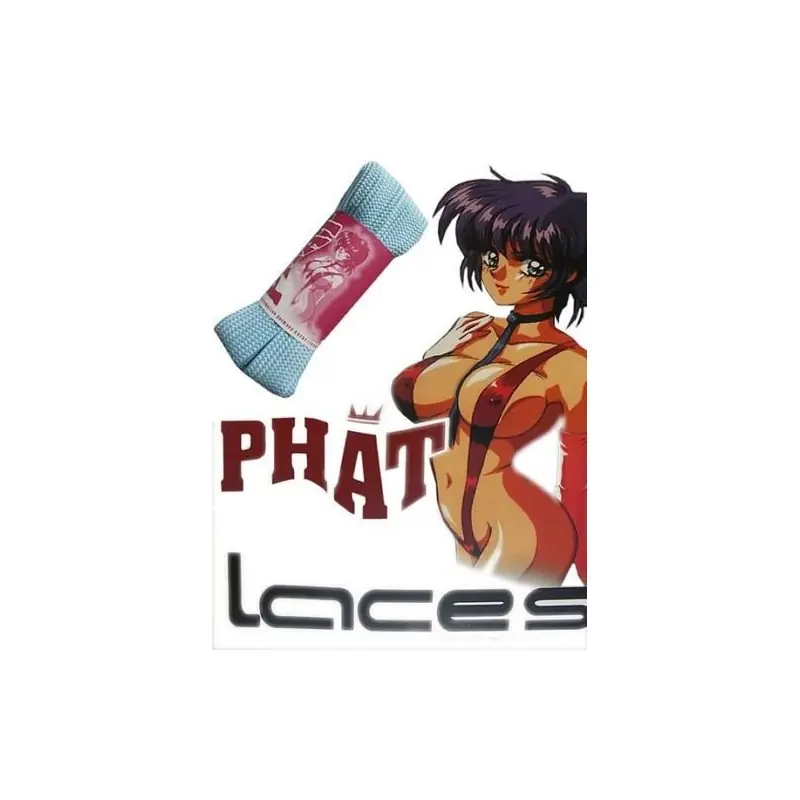 Markenprodukt Phat Laces XXL Fat Laces Schnürsenkel Babyblau