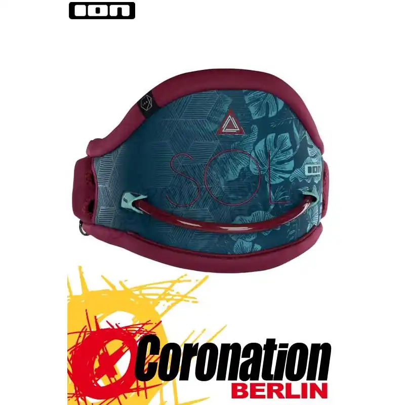 Heißes Angebot ION SOL 5 2019 Kite Waist Harness wine red