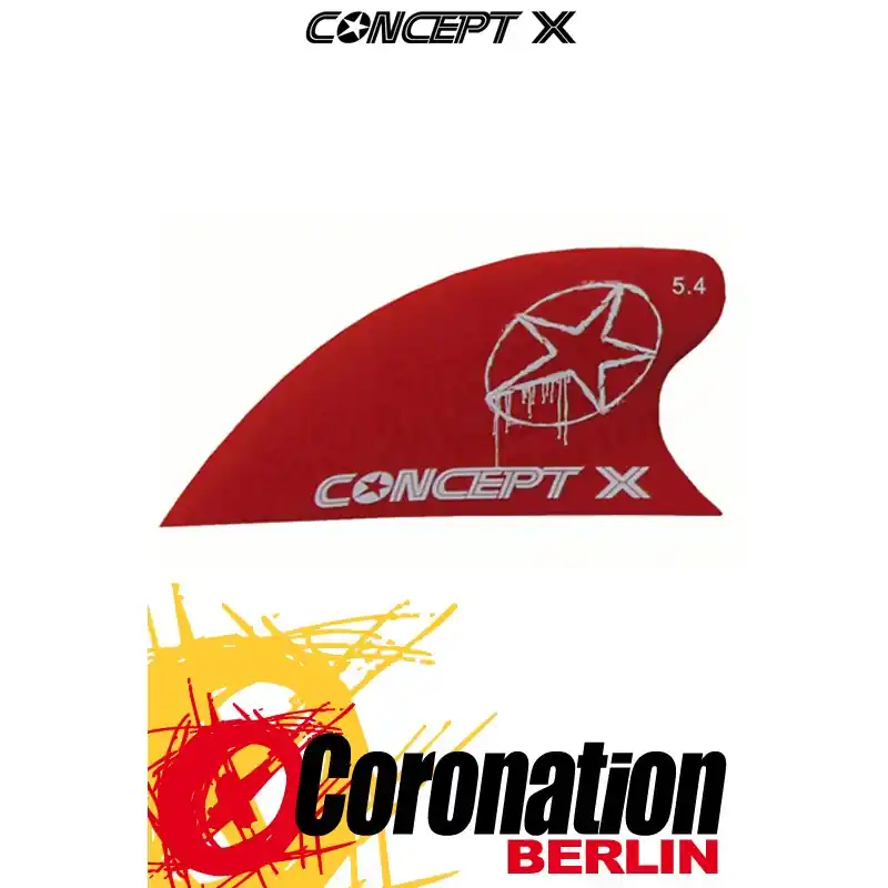Concept-X CURVE Fins 5,4cm Kite Finnen red Beliebt