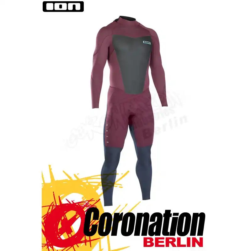Preisreduziert ION STRIKE ELEMENT SEMIDRY 4/3 BZ DL 2019 Neoprenanzug red/slate blue