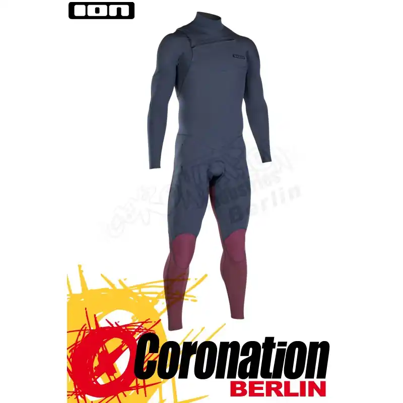 ION ONYX CORE SEMIDRY 3/2 FZ DL 2019 Neoprenanzug slate blue/red Solange Der Vorrat Reicht