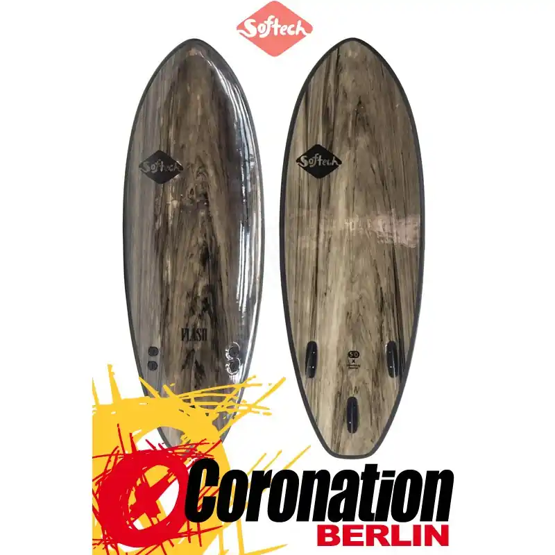 Softech FLASH Surf Softboard black marble Preiswert