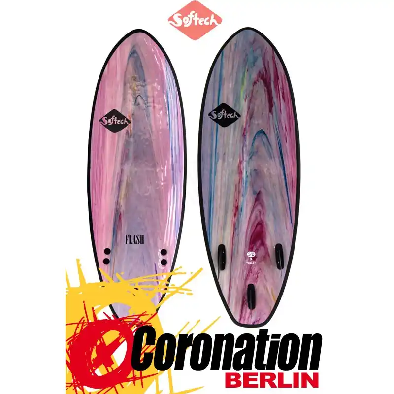 Softech FLASH Surf Softboard pink marble Bestpreis