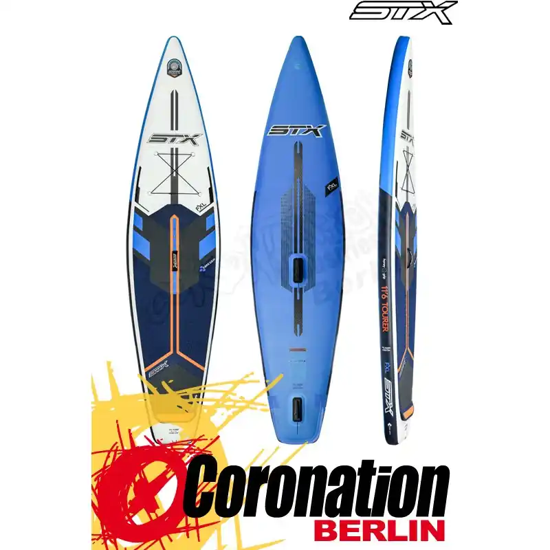 STX TOURER 11‘6‘‘ WINDSURF OPTION 2019 SUP Board blue/white/orange Nur Heute