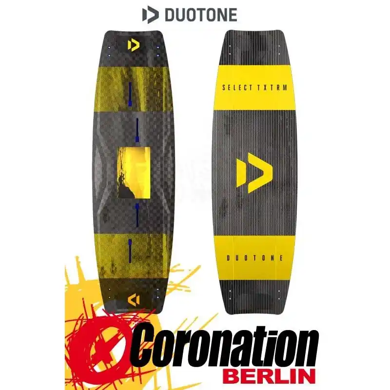 Duotone Select CARBON TEXTREME 2019 TEST Kiteboard + NTT Bindung Echt