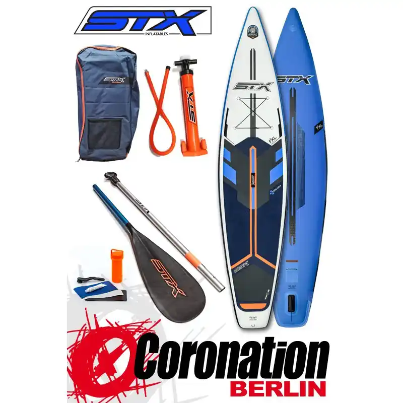 Expressversand STX 2020 SUP Board Tour/Race SET 12‘6‘‘x32‘‘x6‘‘ blue/white/orange