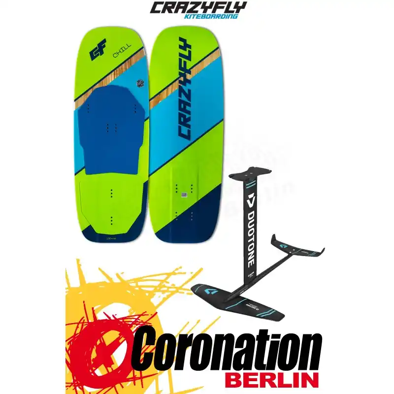 Schnäppchen CrazyFly CHILL 2019 + Duotone SPRIT Freeride 700 Foilset