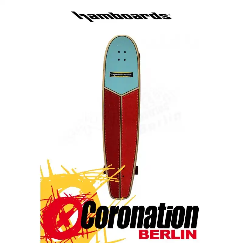 Hamboards HUNTINGTON HOP CARVING 45" Light Blue Orange Red Abverkauf