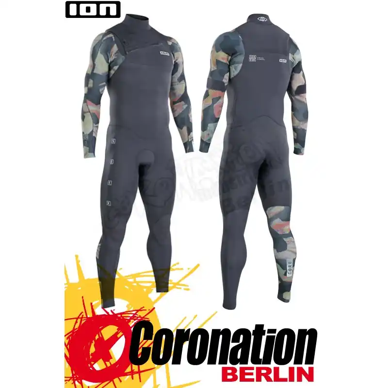 Meistverkauft ION SEEK CORE 3/2 FRONT ZIP Neoprenanzug grey camo