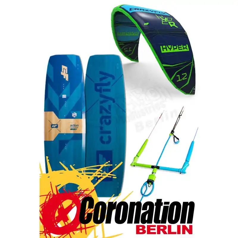 Kitesurf Set Crazy Fly HYPER + SICK Bar + ACTON Nur Heute