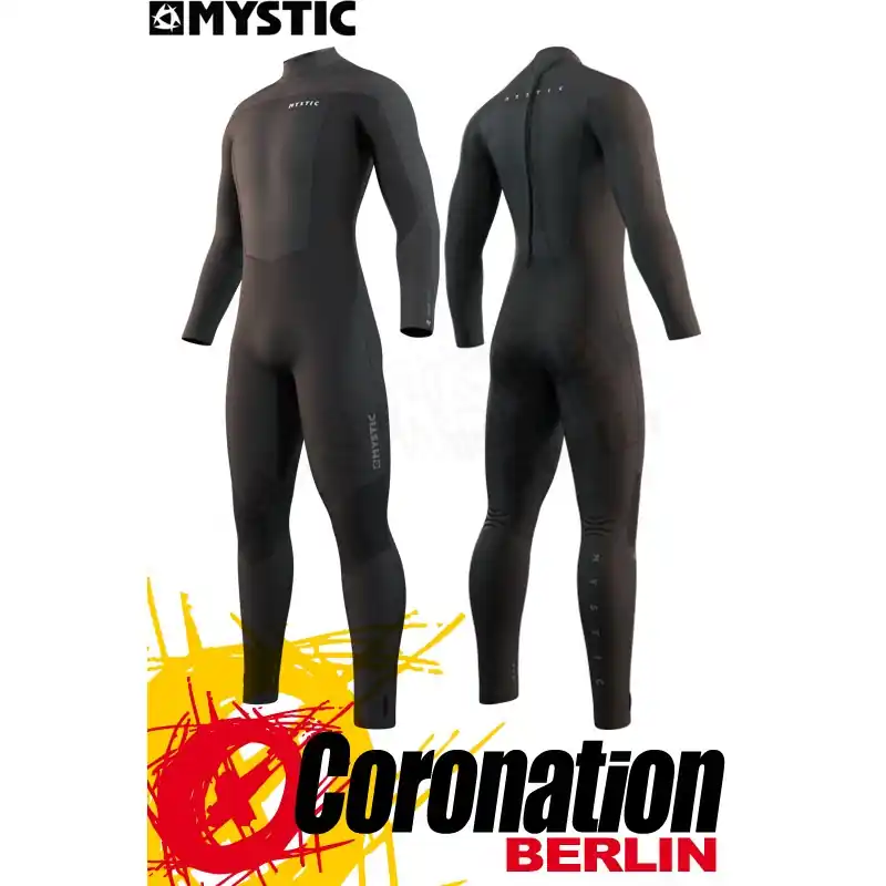 Abverkauf Mystic MAJESTIC FULLSUIT 4/3MM BZIP 2022 Neoprenanzug black