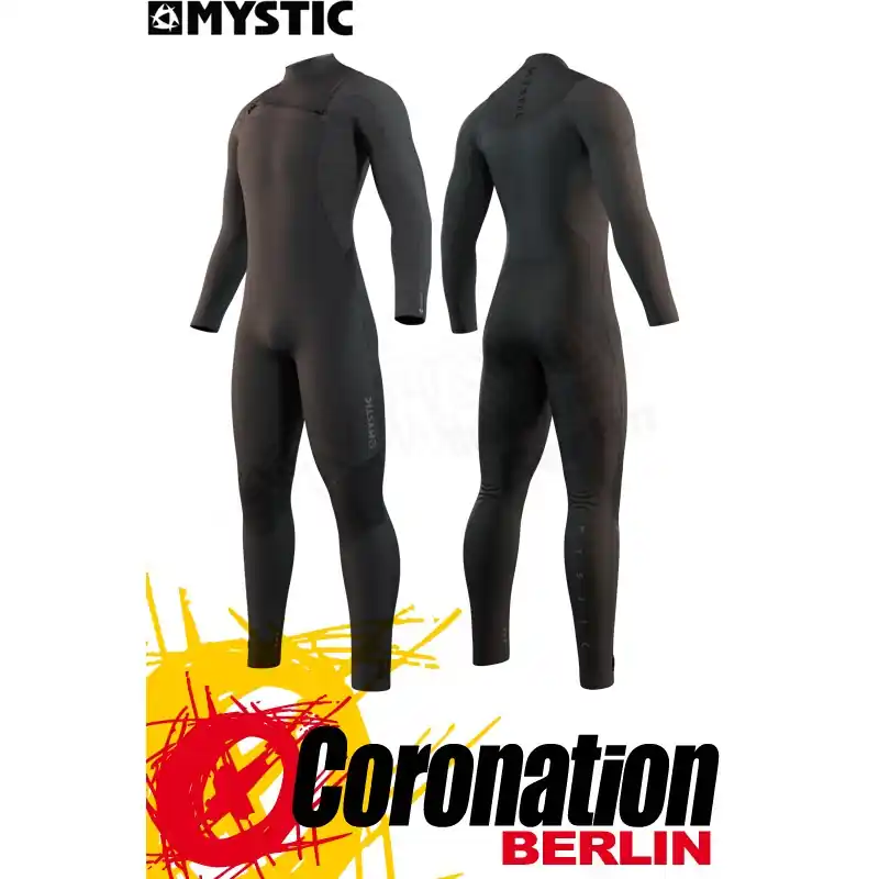 Mystic MAJESTIC FULLSUIT 3/2MM FZIP 2022 Neoprenanzug black Markenprodukt