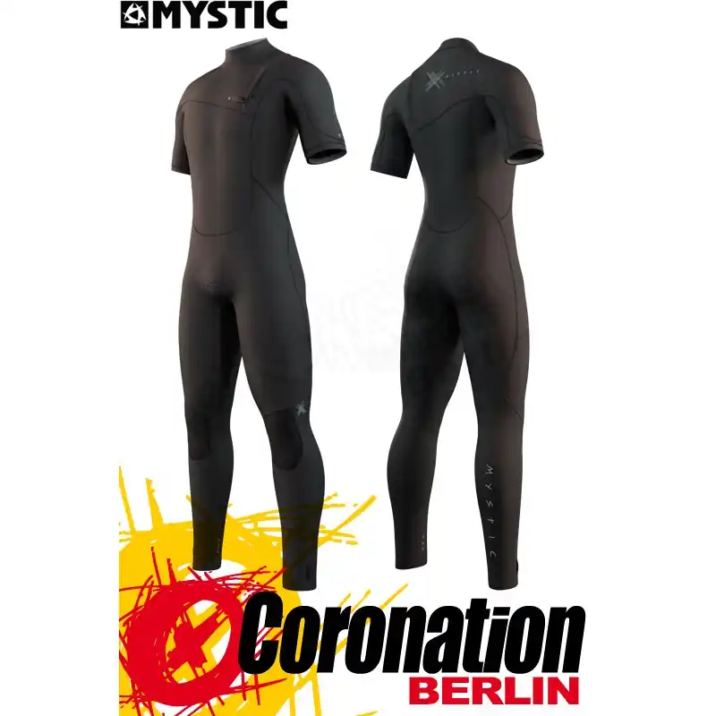 Solange Der Vorrat Reicht Mystic THE ONE SHORTARM 3/2MM ZIPFREE 2022 Neoprenanzug black