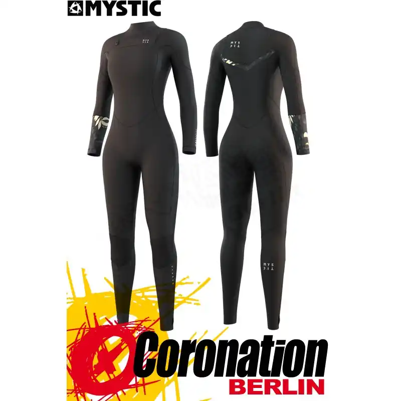 Nur Heute Mystic DAZZLED FULLSUIT 5/3MM FZIP WOMEN Neoprenanzug black-flower