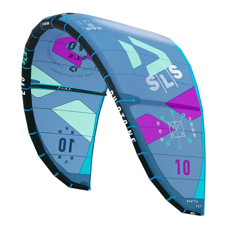 Duotone EVO SLS 2022 TEST Kite 10m - Blue Mint Mega-Angebot