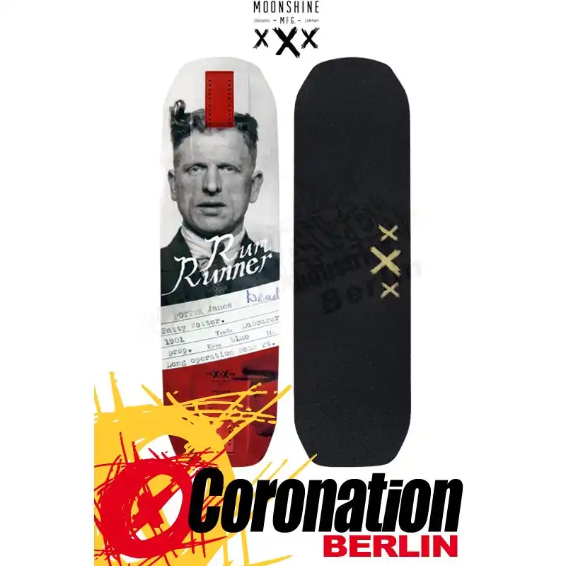 Moonshine RUM RUNNER CONVICT Longboard Deck Preisreduziert