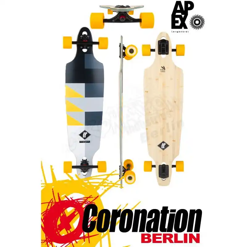 Abverkauf Apex Promenade MK2 Longboard Komplettboard neon orange