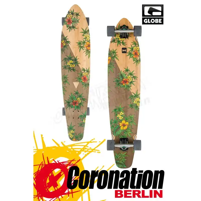 Globe Byron Bay 43 Bamboo Hibiskus Komplett longboard Neue Ware
